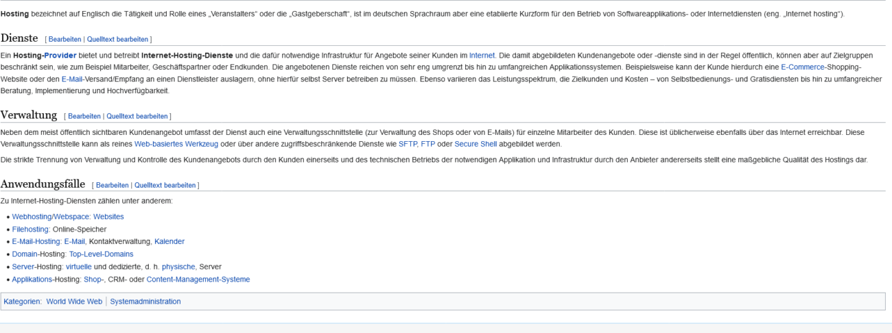 Interne Verlinkungen am Beispiel von Wikipedia