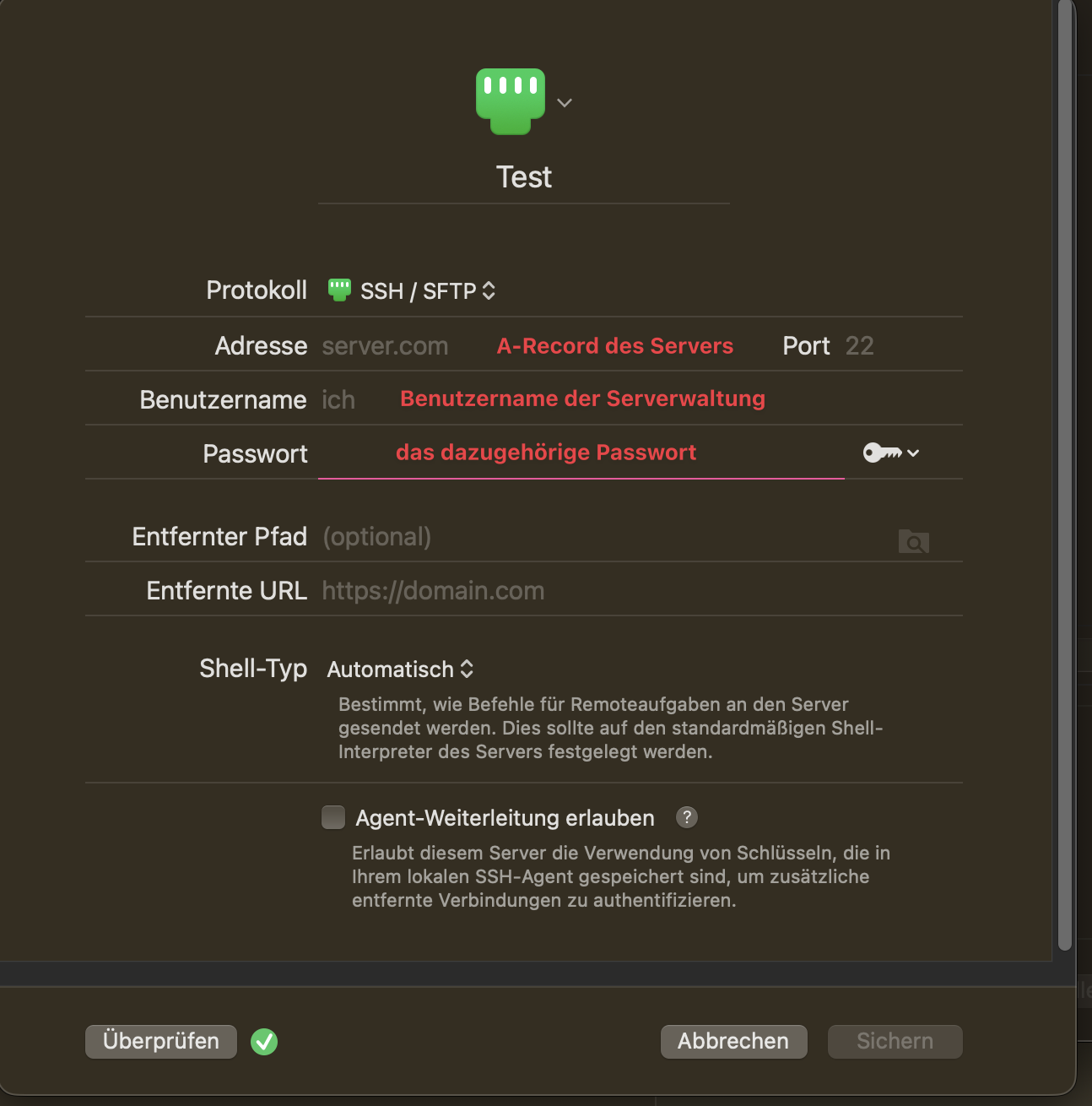 sftp gn2 serverwaltung